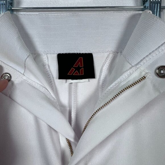 All Star Baseball Pants White BSP2A Size Large Ankle Length Elastic Cuff 30 x 27 - Picture 5 of 11